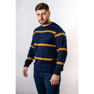 Nervura Gola Redonda Blusa - Preta