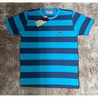 Peruana Basica Listrada Camiseta LC - Preto-Amarelo-Branco