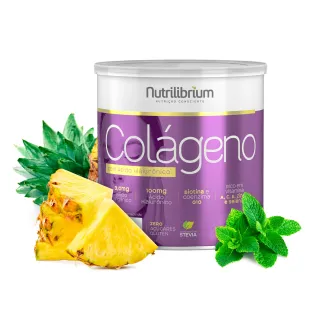 Biotina Colágeno Coq-10 Ácido Hialurônico Silício Orgânico Verisol - Abacaxi com Hortelã