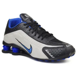 Promoção Tênis Masculino Preto e Vermelho com 4 Molas R4 - PRETO/PRETO