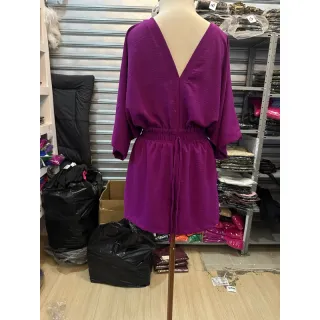 Tendência Verão: Macaquinho Feminino Curto Duna - Macacão - Pink