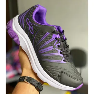 REF 910 Tênis Feminino - Compre online na Raryel - grafite/pink