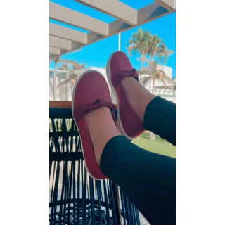 Promoção Sapatilha Feminina Lacinho Tênis Modelo nol Super confortável - Preto