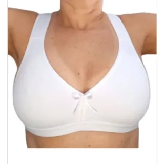 Plus Size Top Conforto Sutiã Super Reforçado com Alças Acolchoadas - Nude