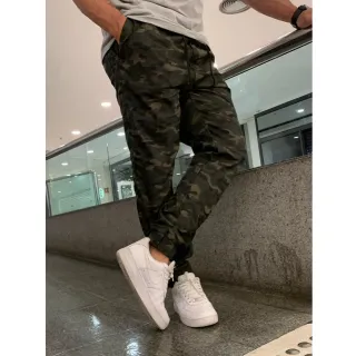 Calça Jogger Masculina Elastano Boca Apertada Estilo Jogador - jeans