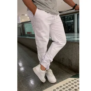 Calça Jogger Masculina Elastano Boca Apertada Estilo Jogador - jeans