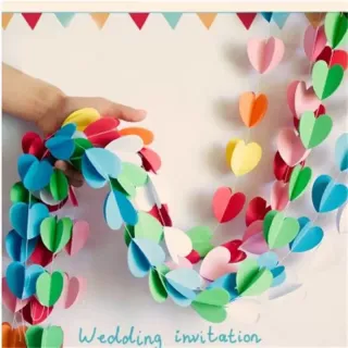 Decoração de Festa de Aniversário e Casamento - Papel Pendurado 3D 1.8M - ESTRELA