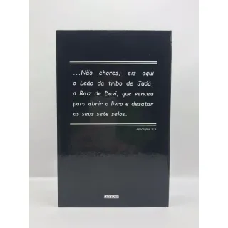 Bíblia Sagrada Capa Dura Tamanho Médio Leão Cinza 12,5x19 cm - Único