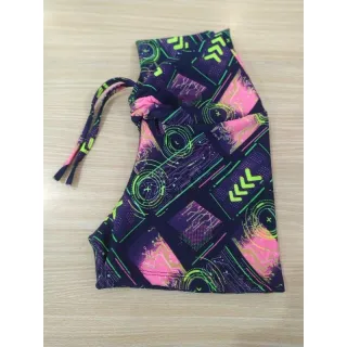 Fitness GG frontal alta cintura corda shortinho - Fuccia