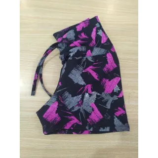 Fitness GG frontal alta cintura corda shortinho - Fuccia