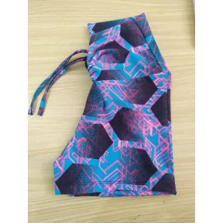 Fitness GG frontal alta cintura corda shortinho - Fuccia