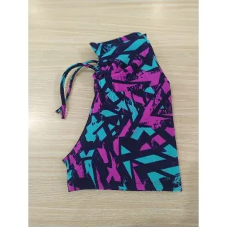Fitness GG frontal alta cintura corda shortinho - Fuccia