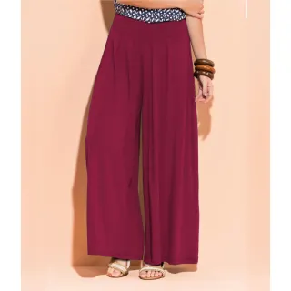 Tribo livre - Calça Pantalona Feminina Cintura Alta - Azul Marinho