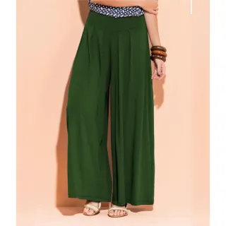 Tribo livre - Calça Pantalona Feminina Cintura Alta - Azul Marinho