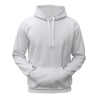 Moletom masculino para treinos em algodão de qualidade - Branco