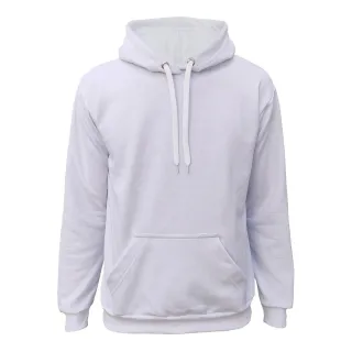 Moletom masculino para treinos em algodão de qualidade - Branco