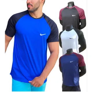 Camisas Masculinas Esportivas DryFit - Kit com 3 unidades - Kit 3 camisetas