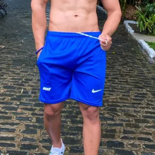 Promoção Kit 3 Calção Esportivo Masculino Dry Fit - Preto-preto-preto