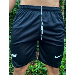 Promoção Kit 3 Calção Esportivo Masculino Dry Fit - Preto-preto-preto
