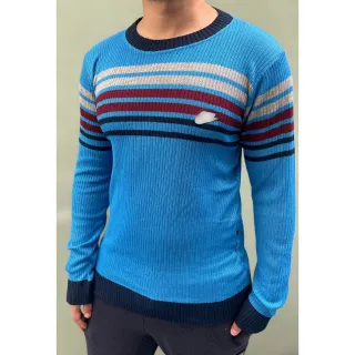 Moda Inverno: Blusa Suéter Masculino de Frio Confortável e Elegante - Azul Bebê