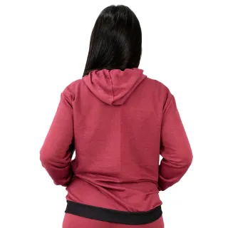 Blusa Feminina de Moletinho com Capuz em Cores e Modelos Variados - Vinho