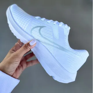 Promoção Tênis Feminino NIKE Confortável Leve Corrida Caminhar Trabalhar Moda Barato - Grafite/Verde