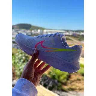 Promoção Tênis Feminino NIKE Confortável Leve Corrida Caminhar Trabalhar Moda Barato - Grafite/Verde
