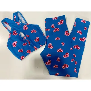 Conjunto de treino suplex feminino transpassado, calça legging e top cropped - Preto