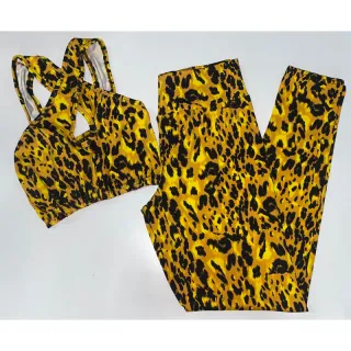 Conjunto de treino suplex feminino transpassado, calça legging e top cropped - Preto