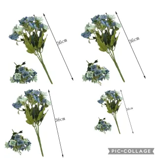 Flores Artificiais Peônia Rosa - Arranjo de Decoração - Rosa Pink kit com 2