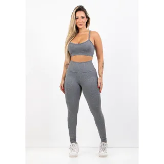 Fitness Akira Conjunto Suplex Lisa Top Alcinha Calça Legging - GG