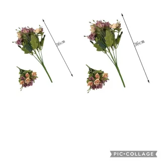 Flores Artificiais Peônia Rosa - Arranjo de Decoração - Rosa Pink kit com 2