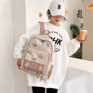 Moda Infantil: Mochila Impermeável Estilo Coreano Feminino e Masculino - Cores Aleatorio