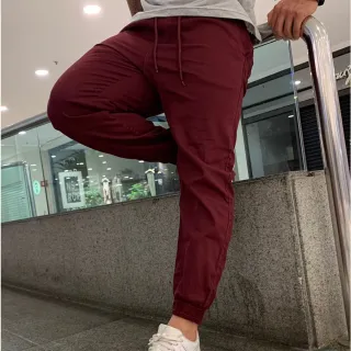 Calça Elástico Sarja Jogger Lycra Preta Esportiva Com Punhos - Jogger Branca