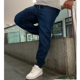 Calça Elástico Sarja Jogger Lycra Preta Esportiva Com Punhos - Jogger Branca