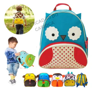 Escolar Creche Passeio Mochila Infantil Animais Zoo Pets Menino e Menina - Coelho Dalila