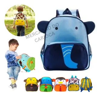 Escolar Creche Passeio Mochila Infantil Animais Zoo Pets Menino e Menina - Coelho Dalila