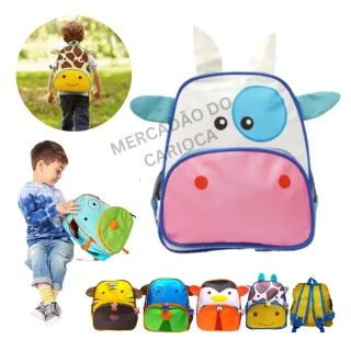 Escolar Creche Passeio Mochila Infantil Animais Zoo Pets Menino e Menina - Coelho Dalila