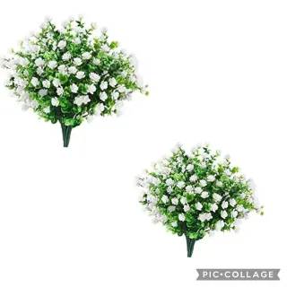 Buque de Flores Artificiais para Decoração - 21 Florzinhas MT-1111-3 - Roxo kit com 2