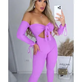 Sabrina tomara que caia macacão - Branco