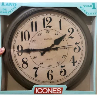 Relógio Redondo Grande (30x30) Modelo Londres e Londres Antic - Cores Diversas