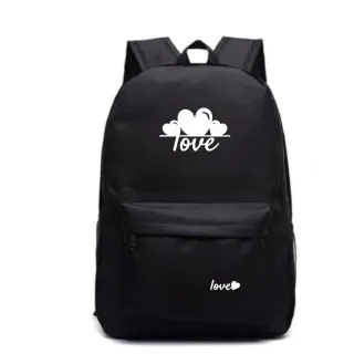 Mochila resistente feminina e masculina - envio imediato - love novo rosa