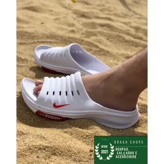 Zoom Nuvem Masculino e Feminino - Chinelo Casual Unissex - Vermelho