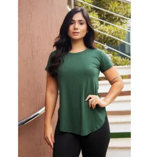 Blusas Mullet Feminina Kit - T-shirt Sobre Legging Tapa Bumbum - PRETO, PINK E ROYAL