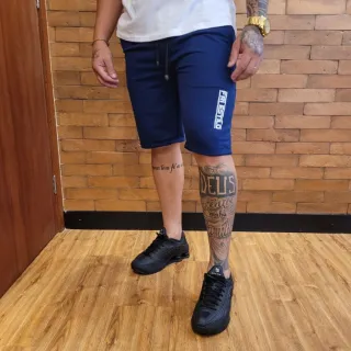 Treino Academia Casual Masculina Moletom Bermudas Kit 2 Moletinho - CINZA E GRAFITE