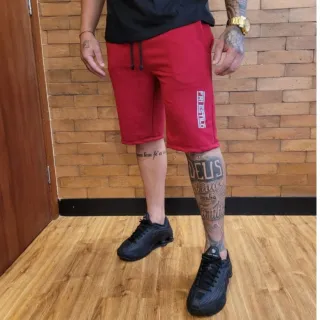 Treino Academia Casual Masculina Moletom Bermudas Kit 2 Moletinho - CINZA E GRAFITE