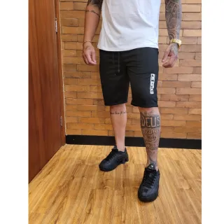 Treino Academia Casual Masculina Moletinho Bermudas Kit 3 - CINZA, VERDE MILITAR E GRAFITE