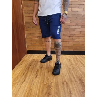 Treino Academia Casual Masculina Moletinho Bermudas Kit 3 - CINZA, VERDE MILITAR E GRAFITE