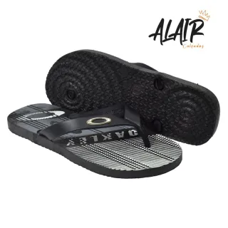 Anatômico Flex Masculino Chinelo Borracha - Azul/Riscado REF:010