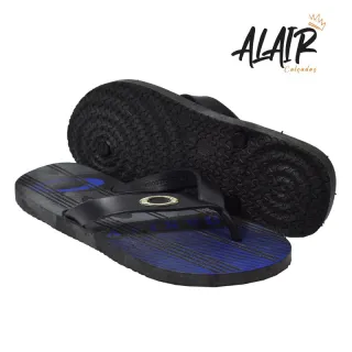 Anatômico Flex Masculino Chinelo Borracha - Azul/Riscado REF:010